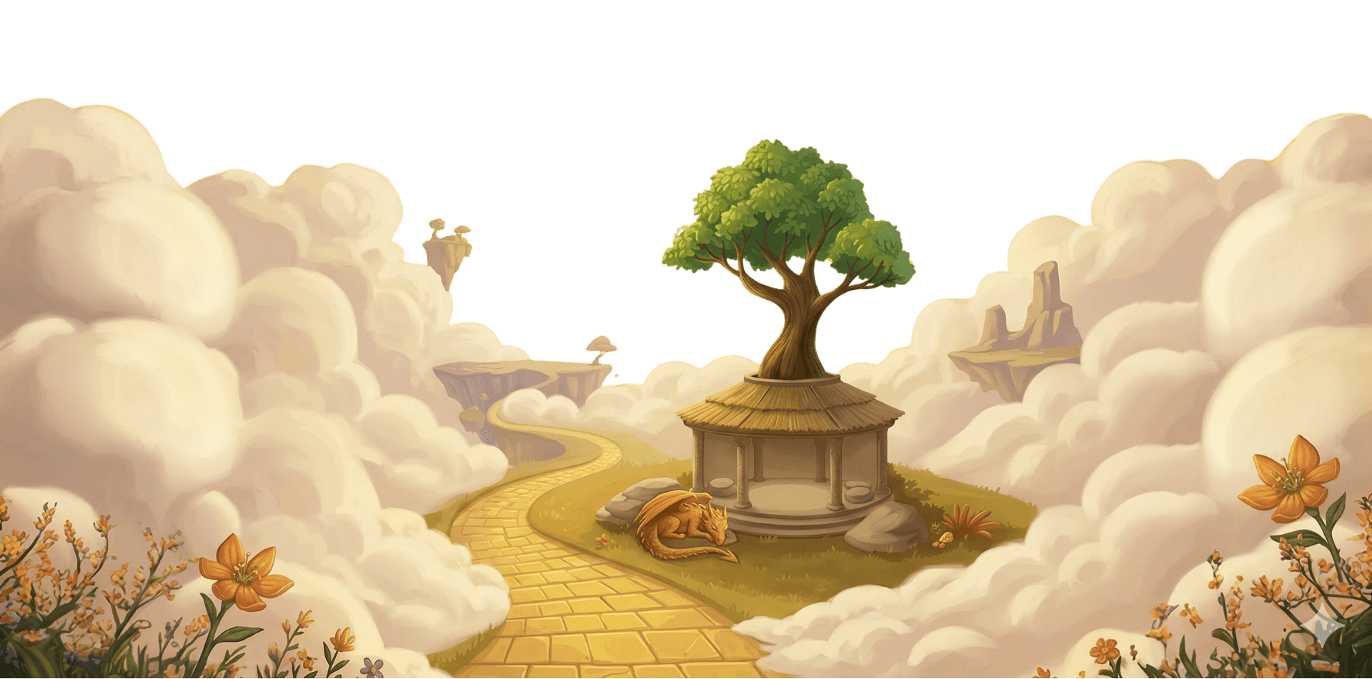 A magical floating island with a great tree – the Wontale wonderland